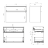 SZAFKA LOFTY 90 2S BLACK MATT ELITA 168304 / RE010900027160