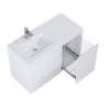 SZAFKA SPLIT 100 (60 2S L + KOSZ CARGO P) WHITE MATT ELITA 168148 / RE011006055290