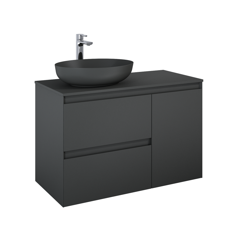 SZAFKA SPLIT 100 (60 2S L + KOSZ CARGO P) ANTHRACITE MATT ELITA 168150 / RE011006056010
