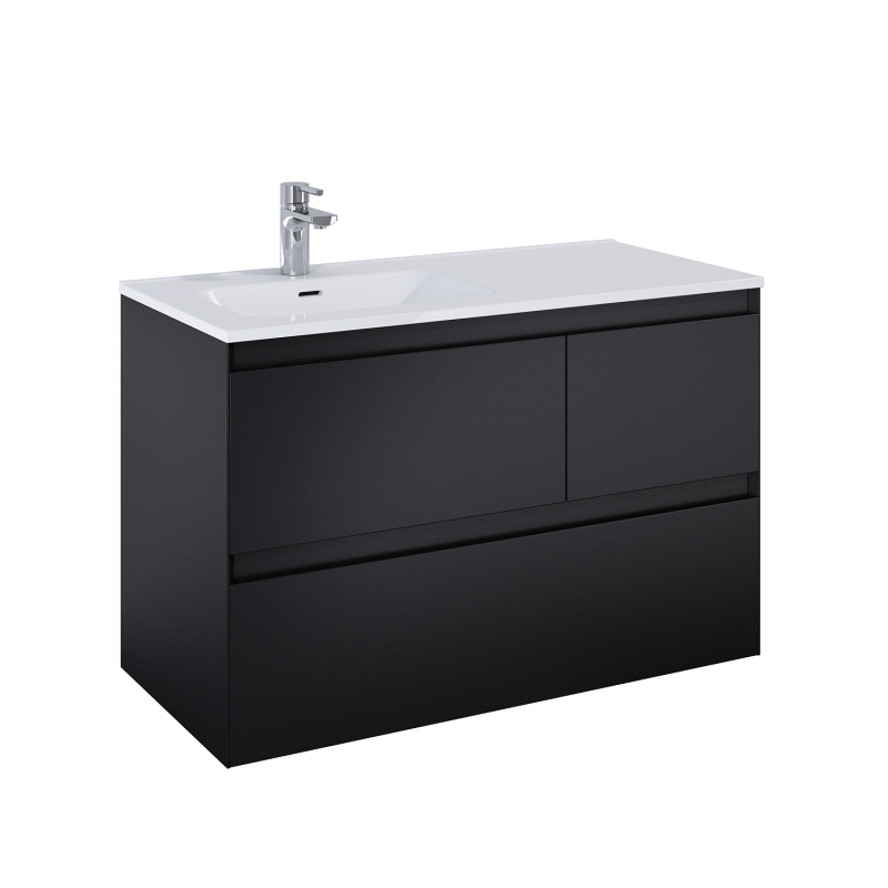 SZAFKA SPLIT 100 3S L BLACK MATT ELITA 168159 / RE011006157160