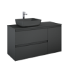 SZAFKA SPLIT 120 (80 2S L + KOSZ CARGO P) ANTHRACITE MATT ELITA 168166 / RE011206256010