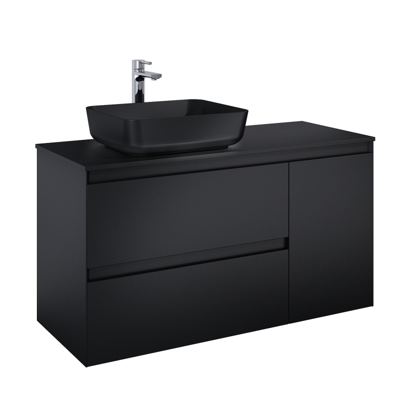 SZAFKA SPLIT 120 (80 2S L + KOSZ CARGO P) BLACK MATT ELITA 168167 / RE011206257160