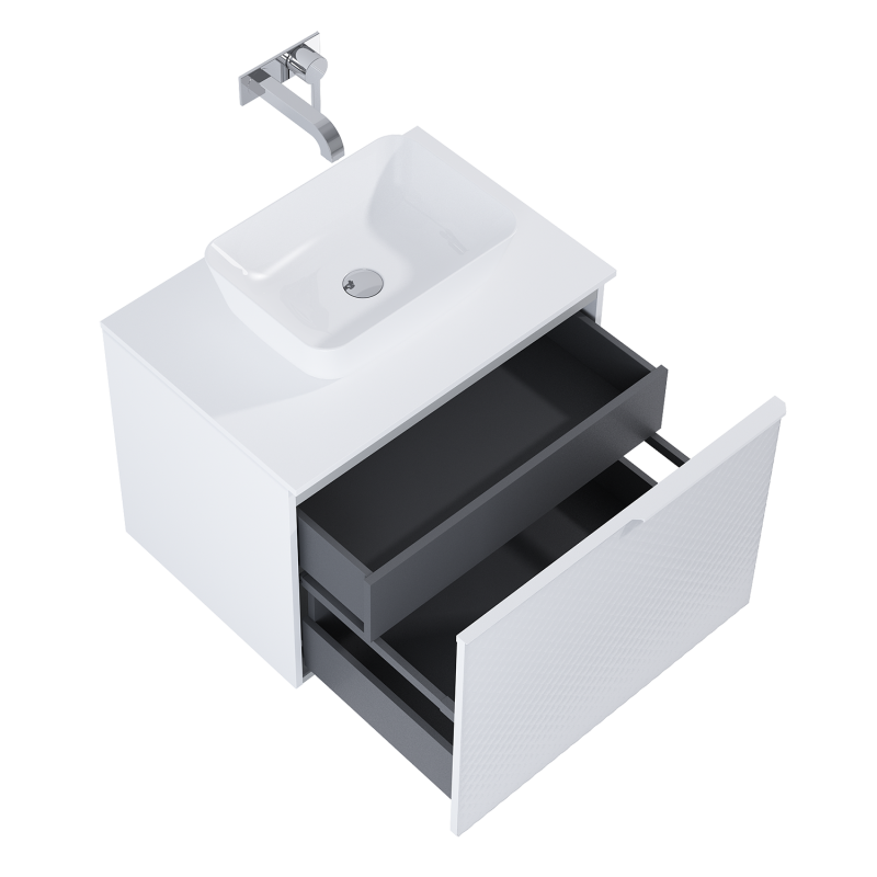SZAFKA GLAM 70 1S + 1S WHITE MATT ELITA 168380 / RE010700165290