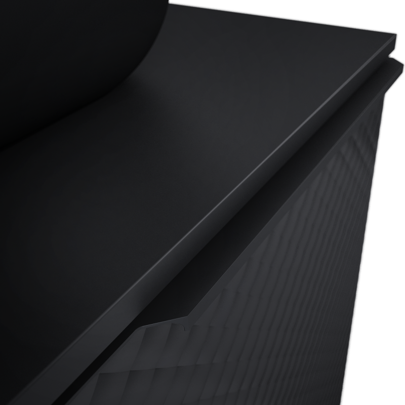 SZAFKA GLAM 70 1S + 1S BLACK MATT ELITA 168386 / RE010700167160