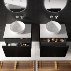 SZAFKA GLAM 70 1S + 1S BLACK MATT ELITA 168386 / RE010700167160