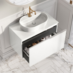 SZAFKA GLAM 90 1S + 1S WHITE MATT ELITA 168381 / RE010900165290