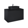 SZAFKA GLAM 90 1S + 1S BLACK MATT ELITA 168387 / RE010900167160