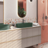 UMYWALKA NABLATOWA BABETTE 62x41 FOREST GREEN MAT ELITA 146043 / RE040620017010