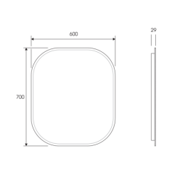 LUSTRO LED SHARON 60/70 ROSE GOLD ELITA 168698 / RE060600015450