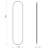 LUSTRO LED SHARON LONG 35/150 BLACK MATT ELITA 168505 / RE060350010560