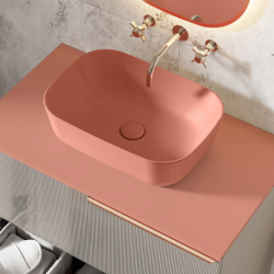 KOREK UMYWALKOWY KLIK-KLAK UNIWERSALNY TERRA PINK MATT ELITA 168748 / RE090000026600