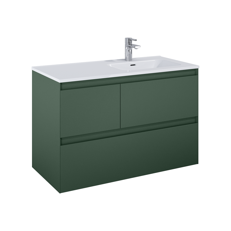 SZAFKA SPLIT 100 3S P FOREST GREEN MATT ELITA 169012 / RE011005157010