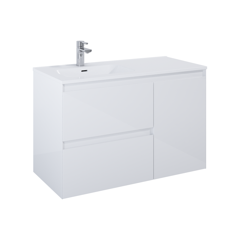 SZAFKA SPLIT 100 (60 2S L + KOSZ CARGO P) WHITE HG ELITA 169089 / RE011006058060