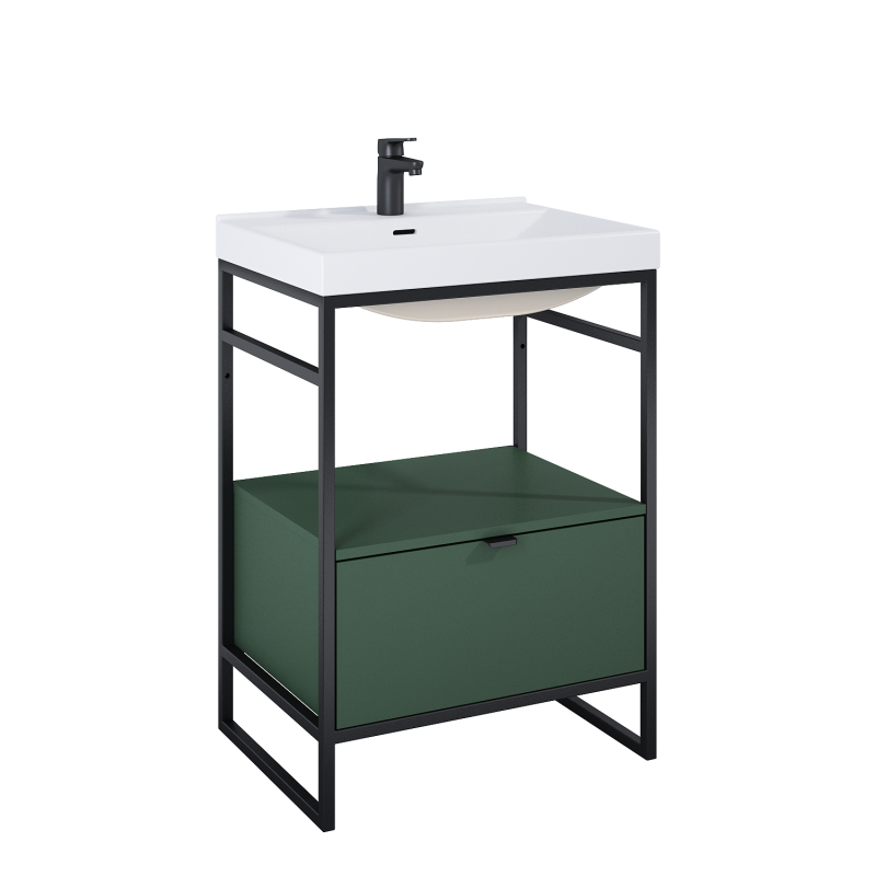 SZAFKA INDUS 60 1S FOREST GREEN MATT DO STELAŻA ELITA 168749 / RE010600077010