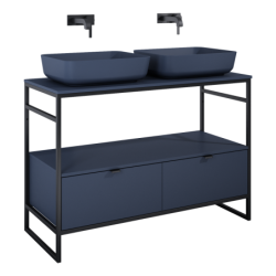 SZAFKA INDUS 120 2S NAVY BLUE MATT DO STELAŻA ELITA 168756 / RE011200077030