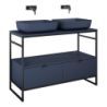 SZAFKA INDUS 120 2S NAVY BLUE MATT DO STELAŻA ELITA 168756 / RE011200077030