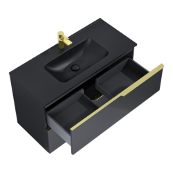 SZAFKA SOHO 100 2S BLACK MATT ELITA 168746 / RE011004047160