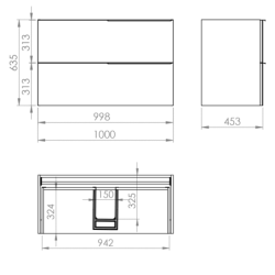 SZAFKA SOHO 100 2S FUME MATT ELITA 168747 / RE011004047020