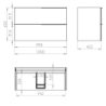 SZAFKA SOHO 100 2S FUME MATT ELITA 168747 / RE011004047020