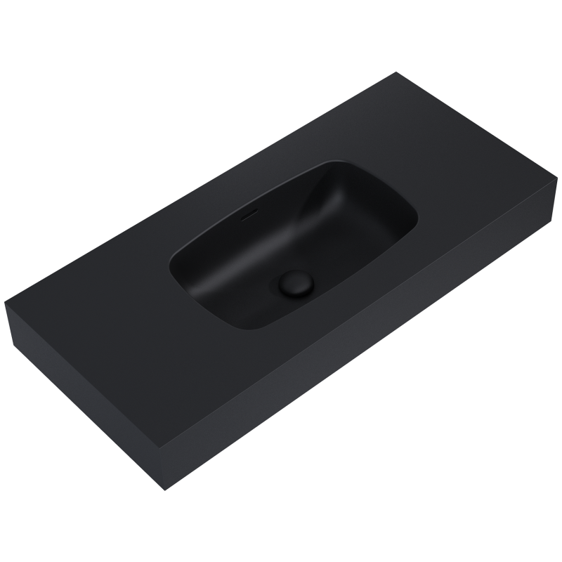 UMYWALKA DIMPLE 100 ŚCIENNA, MARMUR BLACK MATT ELITA 168863 / RE041000027160