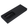 UMYWALKA DIMPLE 120 LEWA (60+60) ŚCIENNA, MARMUR BLACK MATT ELITA 168871 / RE041201027160