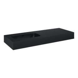 UMYWALKA DIMPLE 120 LEWA (60+60) ŚCIENNA, MARMUR BLACK MATT ELITA 168871 / RE041201027160