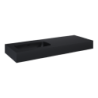 UMYWALKA DIMPLE 120 LEWA (60+60) ŚCIENNA, MARMUR BLACK MATT ELITA 168871 / RE041201027160