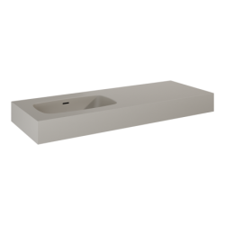 UMYWALKA DIMPLE 120 LEWA (60+60) ŚCIENNA, MARMUR FUME MATT ELITA 168874 / RE041201027020