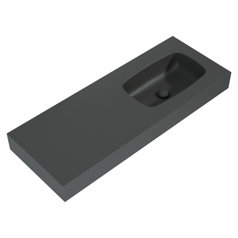 UMYWALKA DIMPLE 120 PRAWA (60+60) ŚCIENNA, MARMUR ANTHRACITE MATT ELITA 168878 / RE041202026010