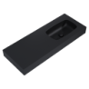UMYWALKA DIMPLE 120 PRAWA (60+60) ŚCIENNA, MARMUR BLACK MATT ELITA 168879 / RE041202027160