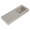 UMYWALKA DIMPLE 120 PRAWA (60+60) ŚCIENNA, MARMUR FUME MATT ELITA 168882 / RE041202027020