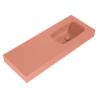 UMYWALKA DIMPLE 120 PRAWA (60+60) ŚCIENNA, MARMUR TERRA PINK MATT ELITA 168883 / RE041202026600