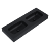 UMYWALKA DIMPLE 120 DUO ŚCIENNA, MARMUR BLACK MATT ELITA 168888 / RE041200027160