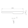 UCHWYT SOHO BLACK MATT 40 1 SZT ELITA 168649 / RE120400047160