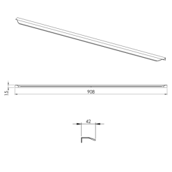 UCHWYT LOFTY CHROM 90 1 SZT ELITA 168844 / RE120900020040