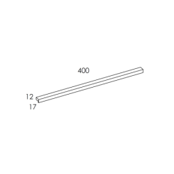 UCHWYT KWADRO PLUS CHROM 40 1 SZT ELITA 168368 / RE120400020040