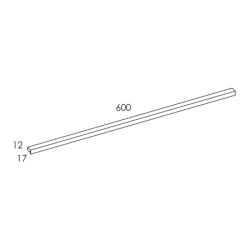 UCHWYT KWADRO PLUS CHROM 60 1 SZT ELITA 168369 / RE120600020040