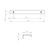 UCHWYT STREET PLUS CHROM 1 SZT ELITA 168907 / RE121600100040