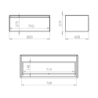 KOMODA SPLIT SLIM 80 1S ANTHRACITE MATT Z BLATEM ELITA 168933 / RE080804056010