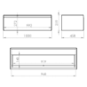 KOMODA SPLIT SLIM 100 1S ANTHRACITE MATT Z BLATEM ELITA 168940 / RE081004056010