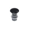 KOREK UMYWALKOWY KLIK-KLAK Z PRZELEWEM BLACK MATT ELITA 169455 / RE090000037160