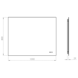 LUSTRO LED SQUARE 100/80 ELITA 169529 / RE069529000010