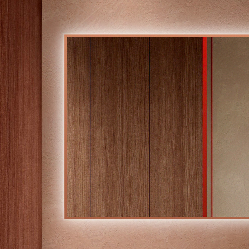 LUSTRO LED SHARON SQUARE 100/80 ROSE GOLD ELITA 169525 / RE061003015450