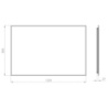 LUSTRO LED SHARON SQUARE 120/80 BLACK ELITA 169518 / RE061203010560