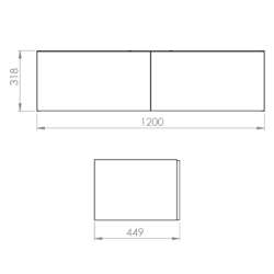 KOMODA LOOK SLIM 120 2S ANTHRACITE HG ELITA 169466 / RE081204026610