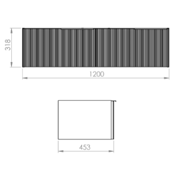 KOMODA SOHO SLIM 120 2S BLACK MATT ELITA 169480 / RE081204047160