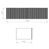 KOMODA SOHO SLIM 120 2S BLACK MATT ELITA 169480 / RE081204047160