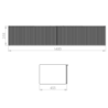 KOMODA SOHO SLIM 160 2S FUME MATT ELITA 169483 / RE081604047020