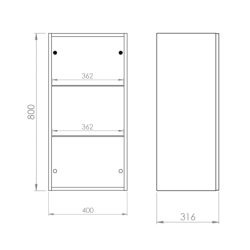 WISZĄCA FOR ALL 40 1D (31,6) BLACK HG ELITA 169679 / RE140400083510