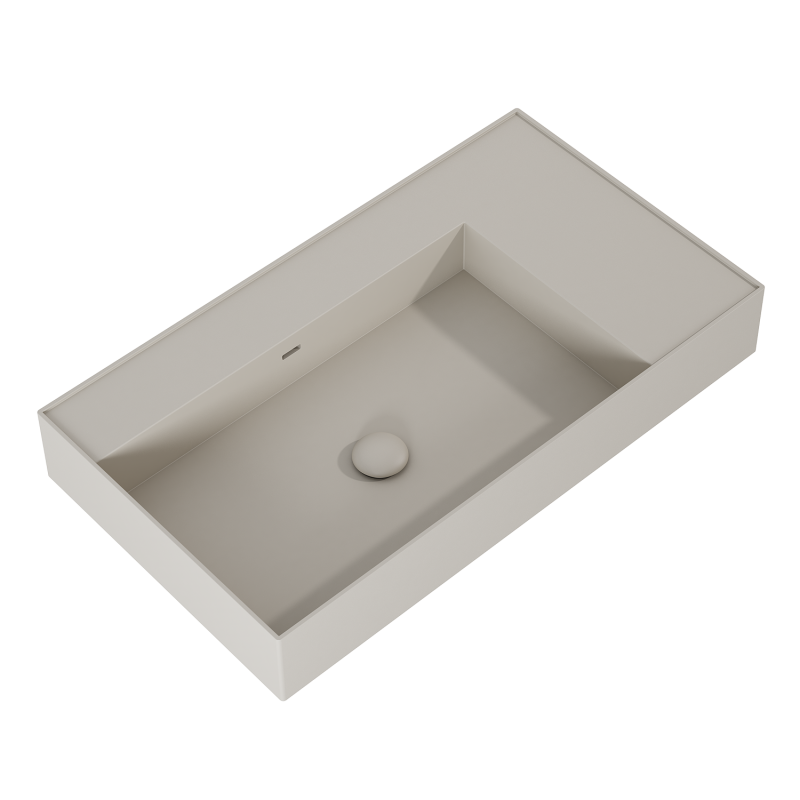 UMYWALKA LEVEL 80 LEWA ŚCIENNA, SOLID-SURFACE FUME MATT ELITA RE041461177020